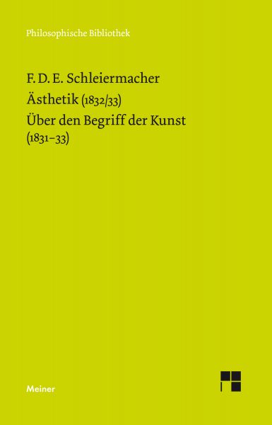 Ästhetik (1832/33). Über den Begriff der Kunst (1831–33)
