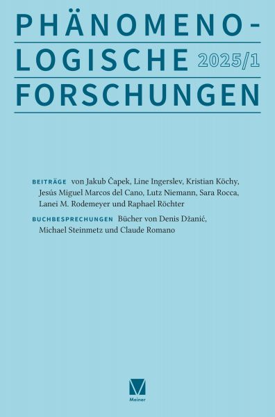 Phänomenologische Forschungen 2025-1