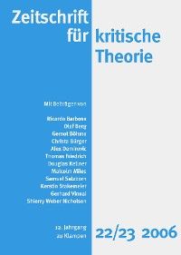 Zeitschrift für kritische Theorie / Zeitschrift für kritische Theorie, Heft 22/23