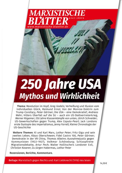 250 Jahre USA – Mythos und Wirklichkeit