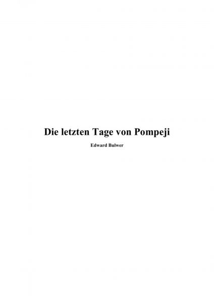 Die letzten Tage von Pompeji