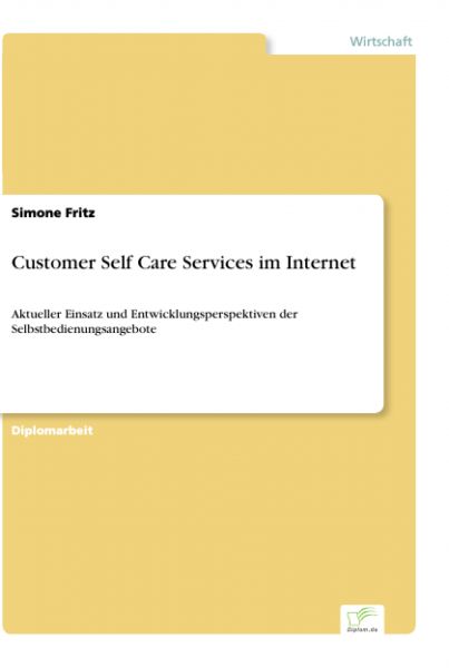 Customer Self Care Services im Internet