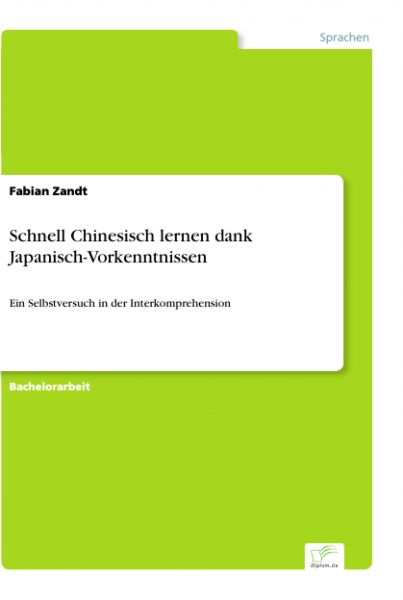 Schnell Chinesisch lernen dank Japanisch-Vorkenntnissen