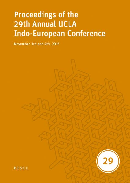 Proceedings of the 29th Annual UCLA Indo-European Conference