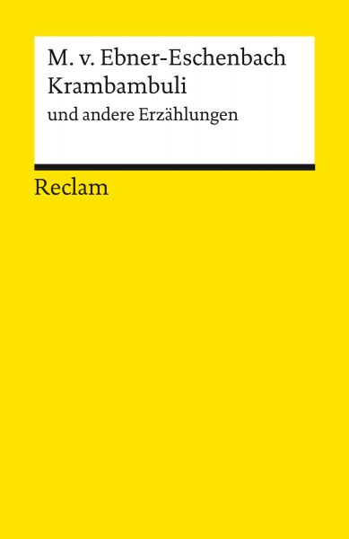 Krambambuli und andere Erzählungen