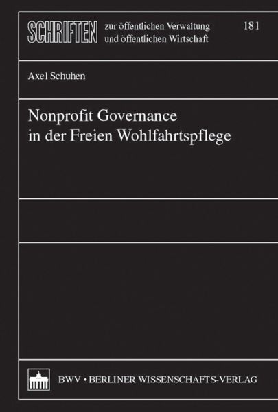 Nonprofit Governance in der Freien Wohlfahrtspflege