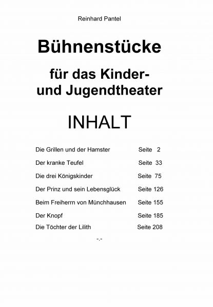 Bühnenstücke für das Kinder- und Jugendtheater