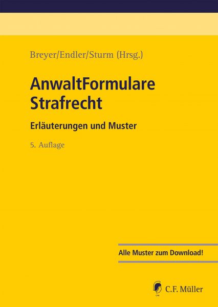 AnwaltFormulare Strafrecht