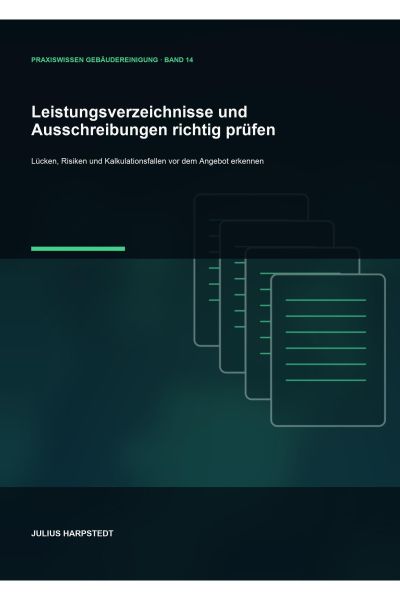 Leistungsverzeichnisse und Ausschreibungen richtig prüfen