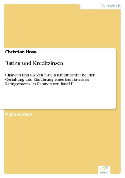 Rating und Kreditzinsen