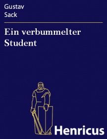 Ein verbummelter Student