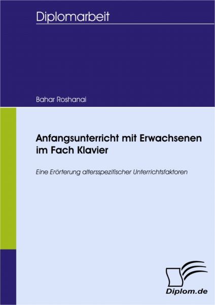 Anfangsunterricht mit Erwachsenen im Fach Klavier