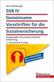 SGB IV - Allgemeine Vorschriften für die Sozialversicherung