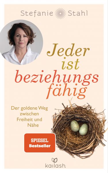 Cover Stefanie Stahl: Jeder ist beziehungsfähig. Abgebildet ist ein Vogelnest von oben mit zwei Eiern darin.