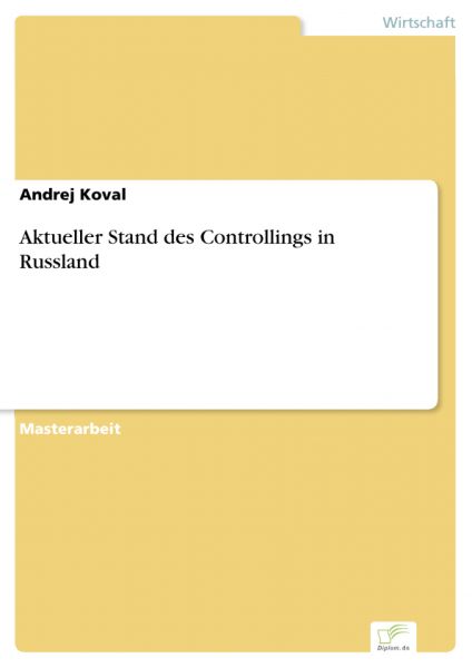 Aktueller Stand des Controllings in Russland