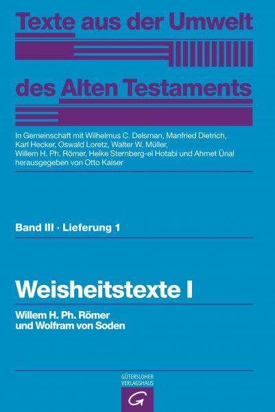 TUAT 3,1: Weisheitstexte 1