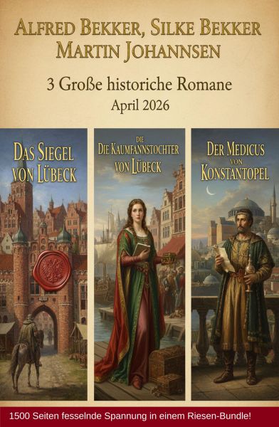 3 Große historische Romane April 2026: Das Siegel von Lübeck / Die Kaufmannstochter von Lübeck/Der M
