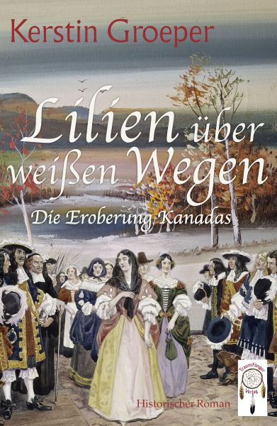 Lilien über weißen Wegen